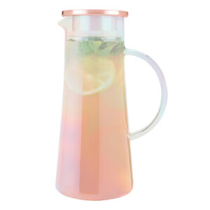 Pinky Charlie Iridescent Glass Iced Tea Carafe
