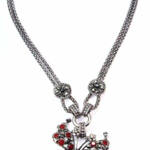Silver Dazzling Butterfly Necklace