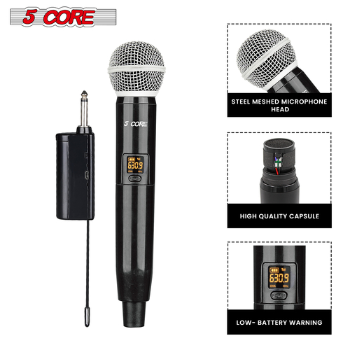 New Pro Wireless Handheld Microphone Transmitter with Vocal Microphone