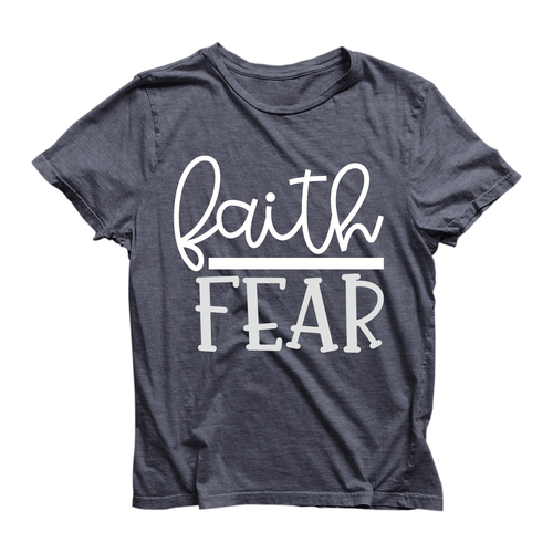 Eco Friendly Recycled Unisex T-Shirt Religious Faith Over Fear