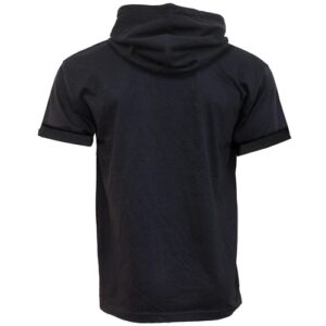 Trendy URBAN FASHION – Fine Cotton T-shirt Hoody Black