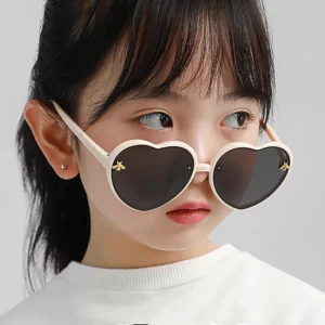 Kids’ Heart-Shaped Retro Sunglasses
