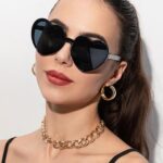 Trendy Heart-Shaped Rimless Sunglasses