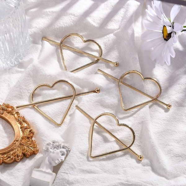 Chic Korean Heart Hairpin