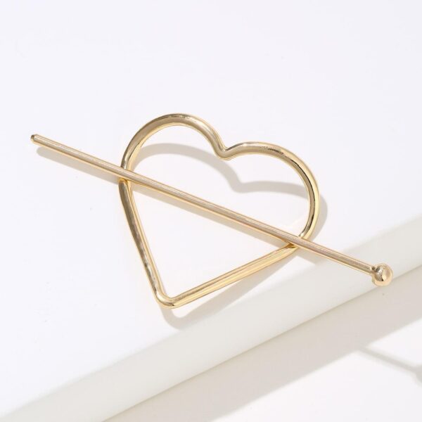 Chic Korean Heart Hairpin