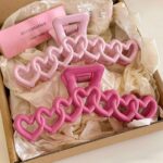 Trendy Y2K Hollow Heart Hair Clips for Women