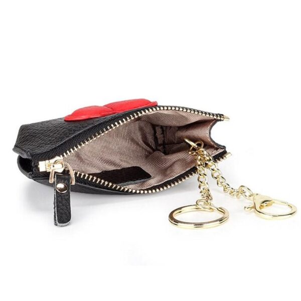 Genuine Leather Heart-Shaped Coin Purse & Key Holder