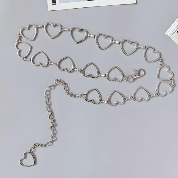 Trendy Heart Chain Belt for Women - Image 4