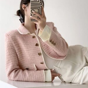 Chic Vintage Long Sleeve Casual Jacket for Women