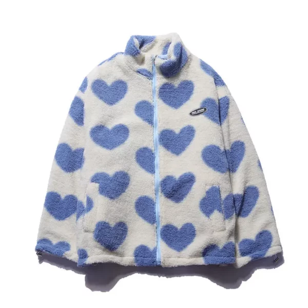 Luxurious Y2K Love Lambswool Warm Jacket