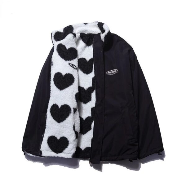 Luxurious Y2K Love Lambswool Warm Jacket