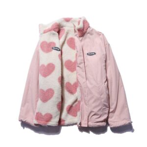 Luxurious Y2K Love Lambswool Warm Jacket