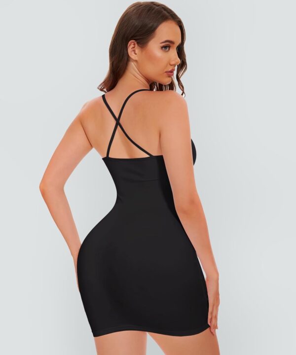 Sexy Black Hollow Out Bodycon Mini Dress with Heart Ring Decor