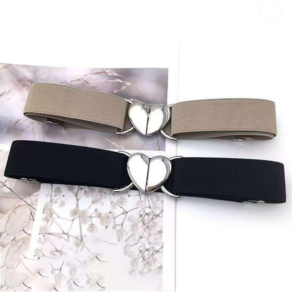 Heart Buckle Canvas Belts for Women