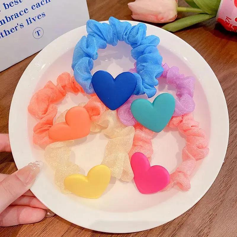 Elegant Multicolor Silk Hair Scrunchies