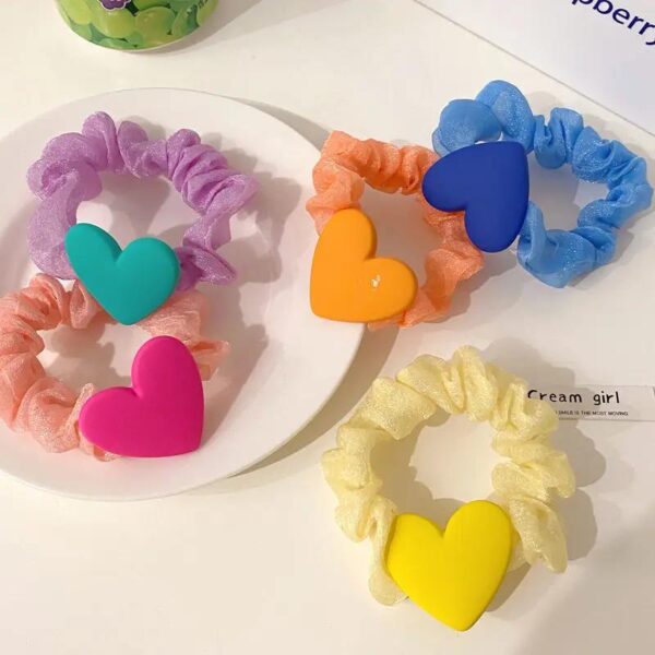 Elegant Multicolor Silk Hair Scrunchies - Image 6