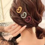 Korean Heart Hair Clips for Women