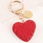 Sparkling Heart-Shaped Rhinestone Keychain