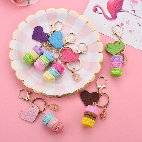 Macaron Cake Keychain