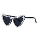 Luxury Heart-Shaped Pearl Sunglasses for Women