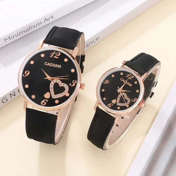 Elegant Leather Couple Watches