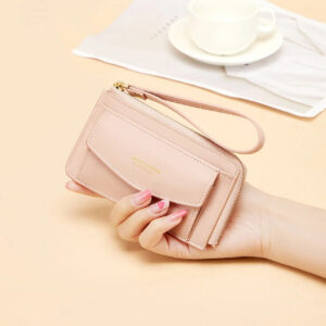 Pink Ladies Leather Wallet