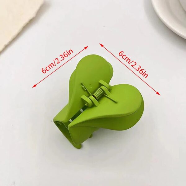 Colorful Double Layer Heart Hair Claw - Image 4