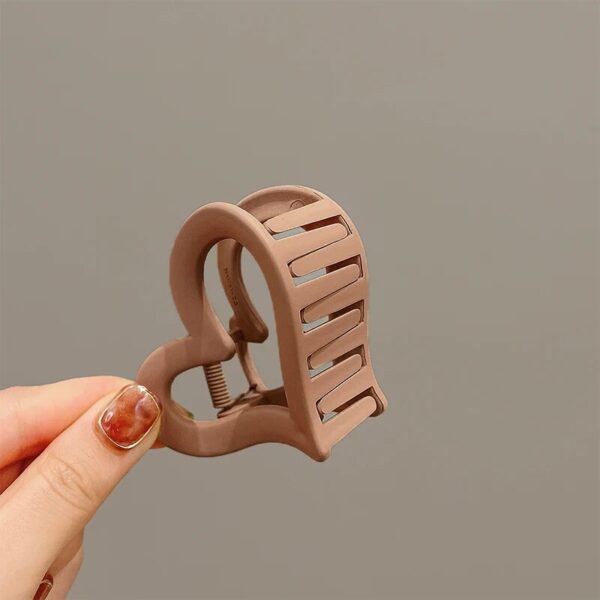 Heart-Shaped Matte Hair Clips