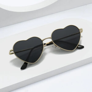 Luxury Heart-Shaped Colorful Sunglasses for Women