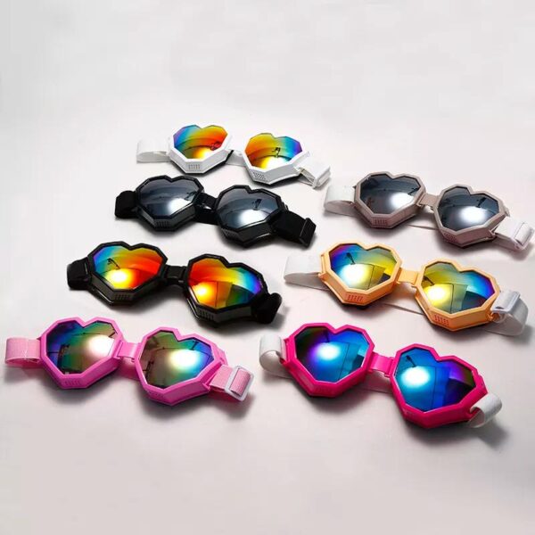 Heart-Shaped Oversized Gradient Sunglasses for Women
