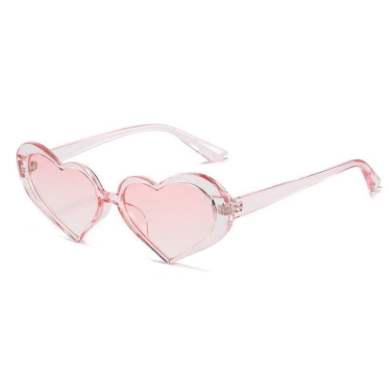 Small Colorful Heart Shaped Sunglasses Fashion Women Sunglasses Gradient Lens Goggle Brand Designer Eyeglasses UV400 Shades