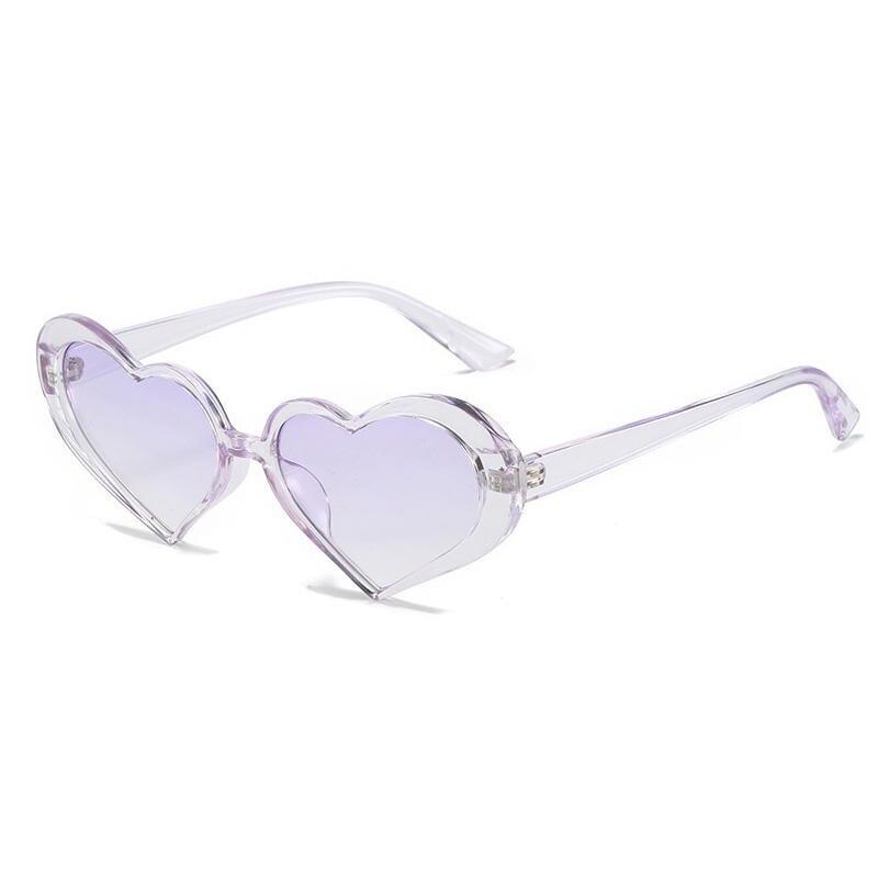 Small Colorful Heart Shaped Sunglasses Fashion Women Sunglasses Gradient Lens Goggle Brand Designer Eyeglasses UV400 Shades