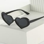 Chic Heart-Shaped Colorful Sunglasses for Women