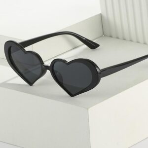Chic Heart-Shaped Colorful Sunglasses for Women