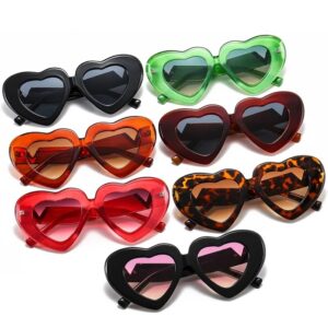 Heart-Shaped Vintage UV400 Sunglasses for Women and Men