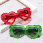 Heart-Shaped Vintage UV400 Sunglasses for Women and Men