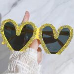 Luxury Heart-Shaped Rhinestone Sunglasses