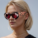 Luxury Heart-Shaped Rhinestone Sunglasses