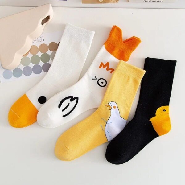 Unisex Funny Goose Cotton Socks - Image 2