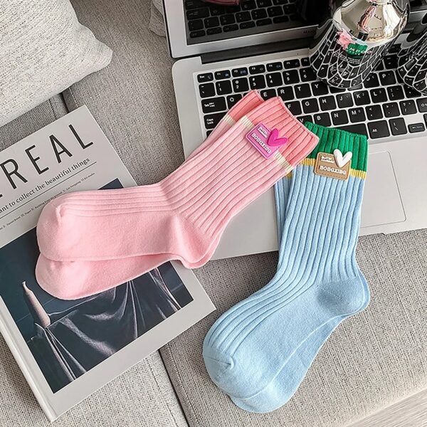 Chic Y2K Love Heart Cotton Socks