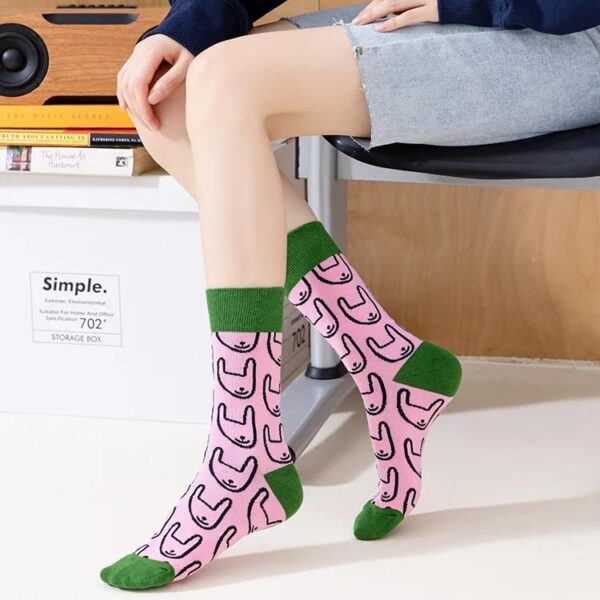 Chic Spring Summer Cotton Socks - Kawaii Harajuku Style