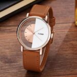 Creative Half-Transparent Leather Couple Watch