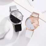 Luxury Rose Gold Leather Women's Fashion Watch