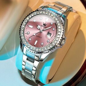 Luxury Silver Quartz Women’s Watch