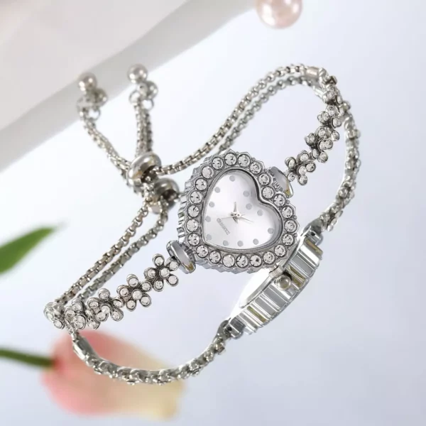 Luxury Crystal Diamond Ladies Quartz Watch - Image 6