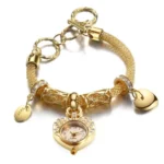 Fashionable Heart-Shaped Ladies' Bracelet Watch