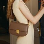 Trendy High-End Leather Saddle Bag