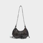 Women's Half Moon Vegan Leather Crossbody Bag