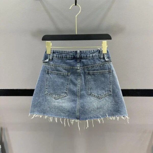 Chic Star Patchwork Denim Mini Skirt | Women’s A-line Spring/Summer Fashion