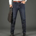 Men's Stretch Straight Fit Denim Jeans